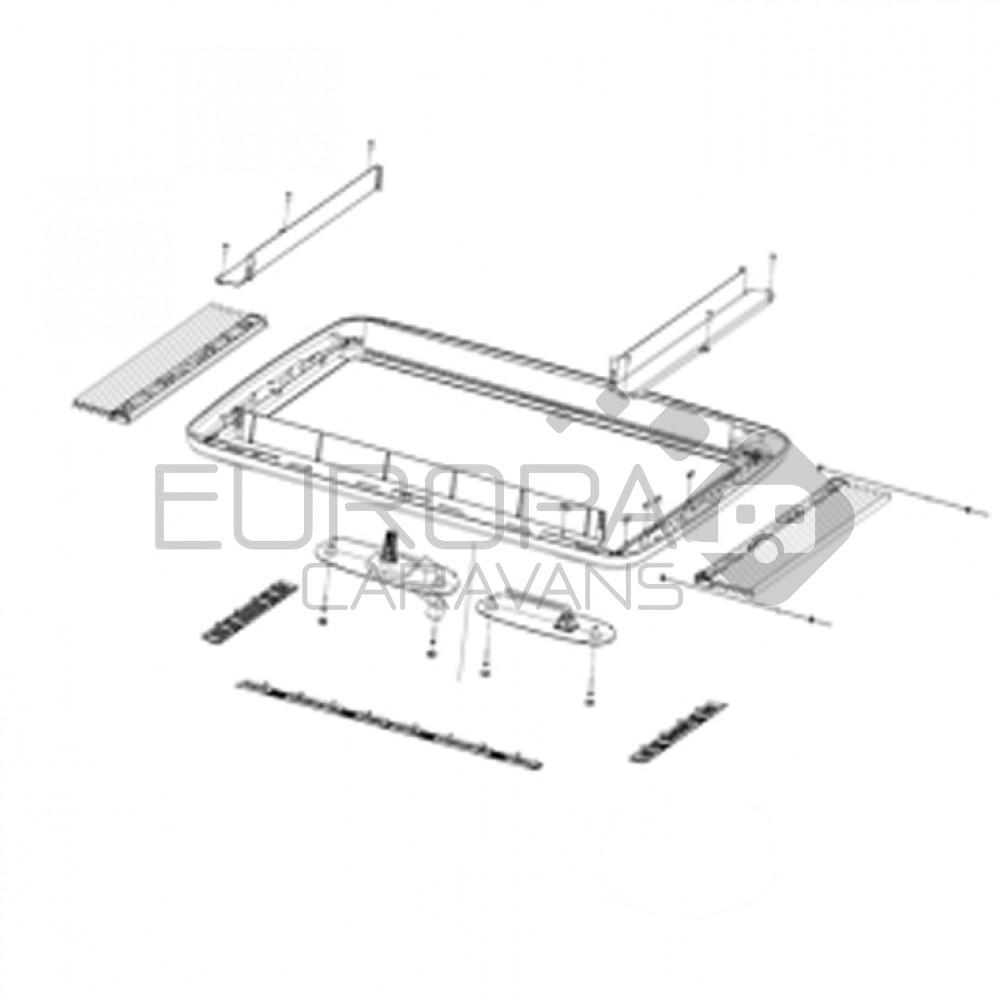 Dometic Midi Heki Binnenkader Compleet Beugelversie