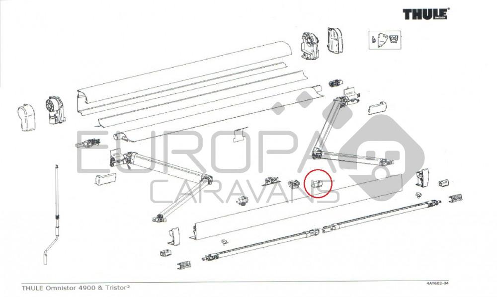 Thule Clip Support Arm Oval 4900