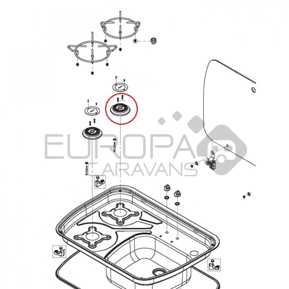 Dometic Burner Top, Screws, 2pcs 4071442737