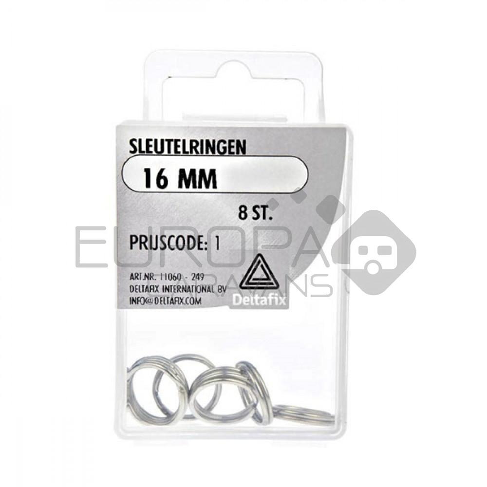 Deltafix Sleutelring 16mm Set 8st