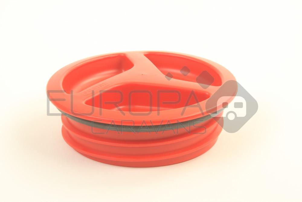 Deksel rood buitendraad S12-04