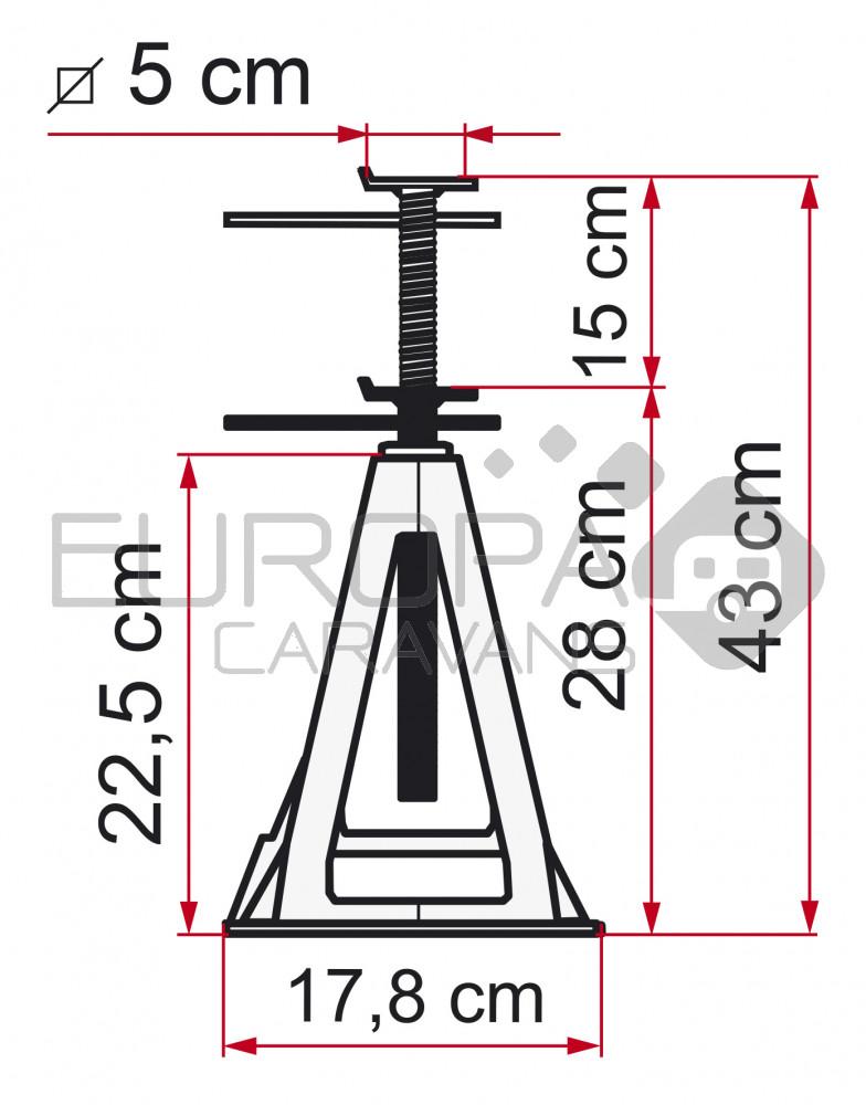 Fiamma Assteunen Aluminium 4st.