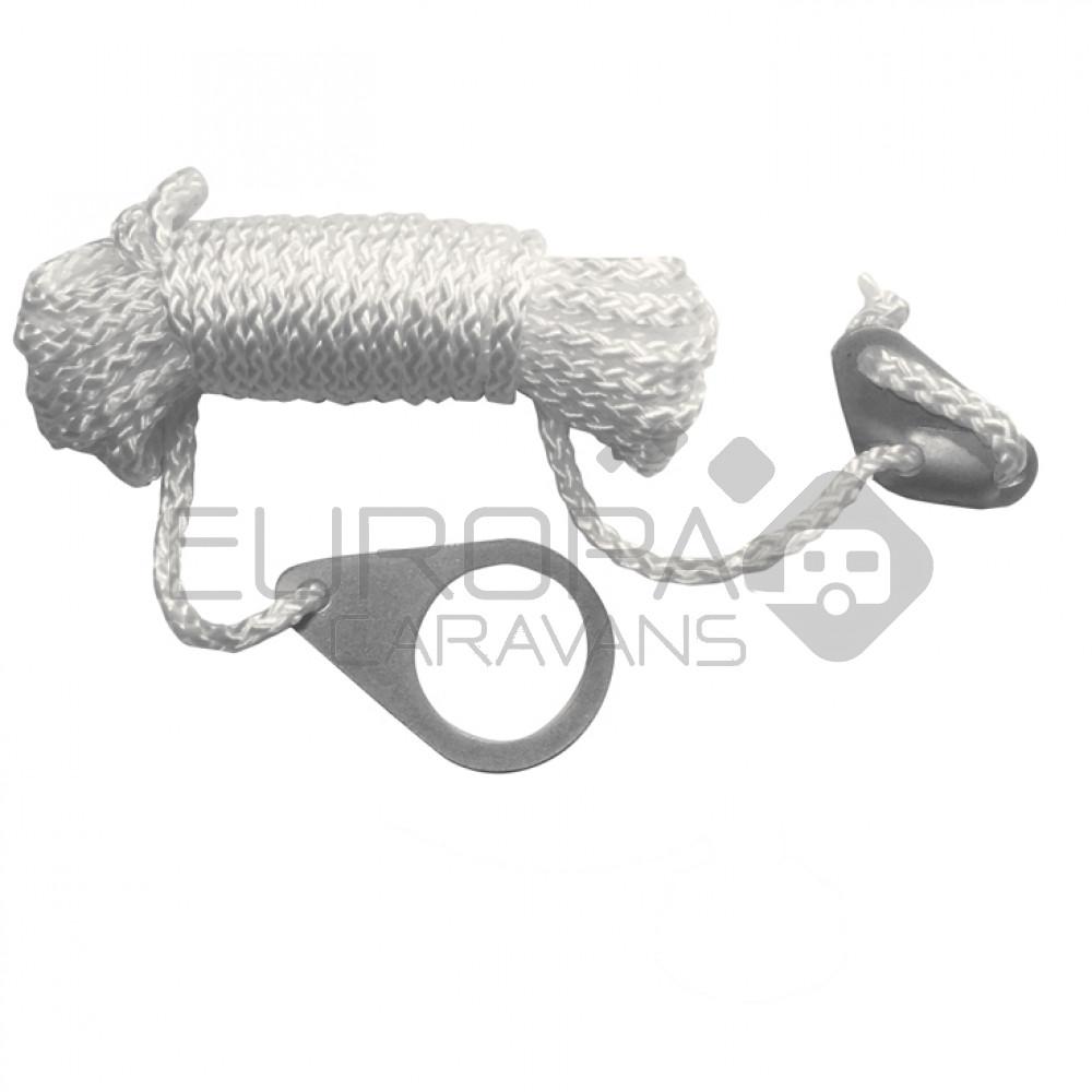 Campking Scheerlijn Driegatsspanner en Scheerlijnverbinder 4m 4st