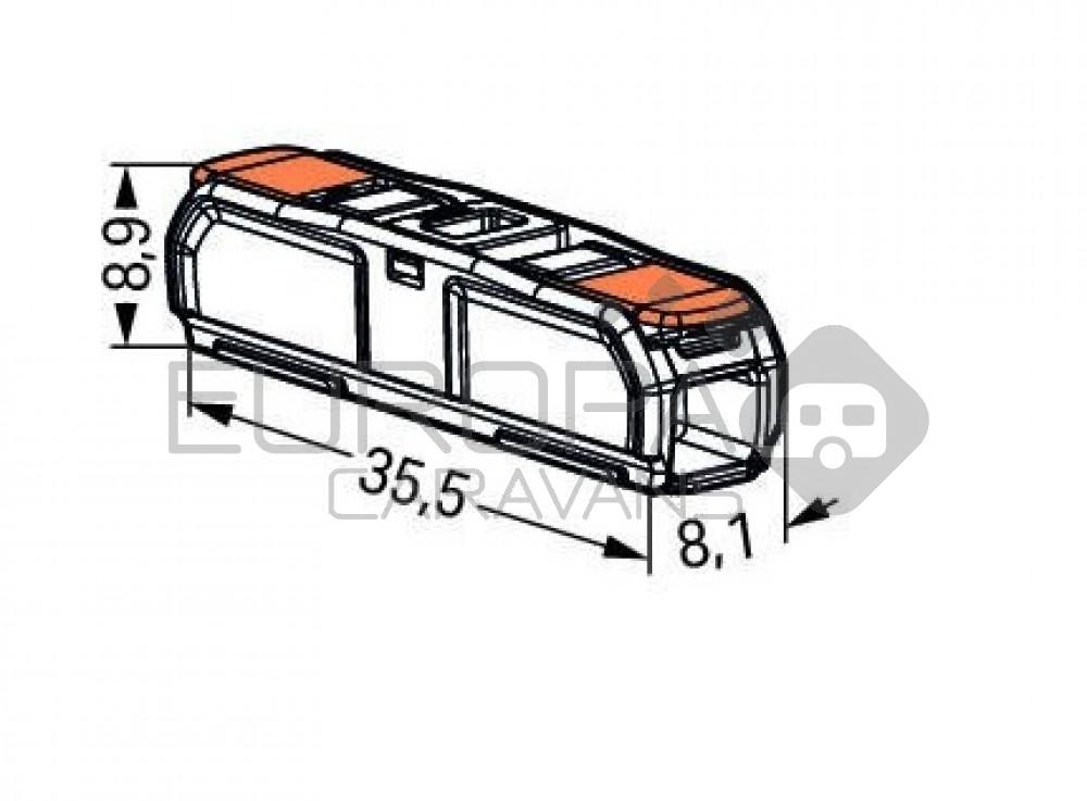 Wago 221 Lasklem Doorsteek 60st.