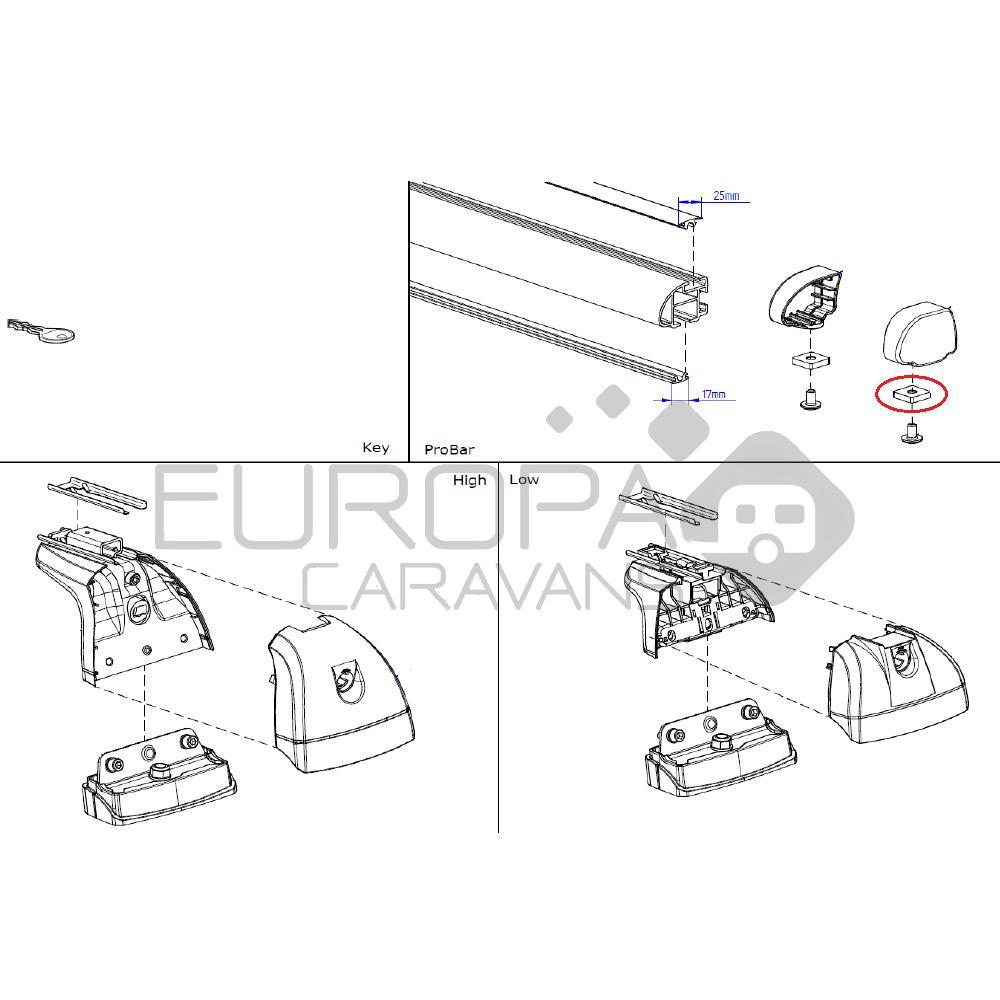 Thule Vulplaatje Probar Flex M6