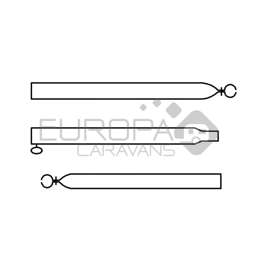 Campking Verandastang 22/19 mm 170-250cm Basic