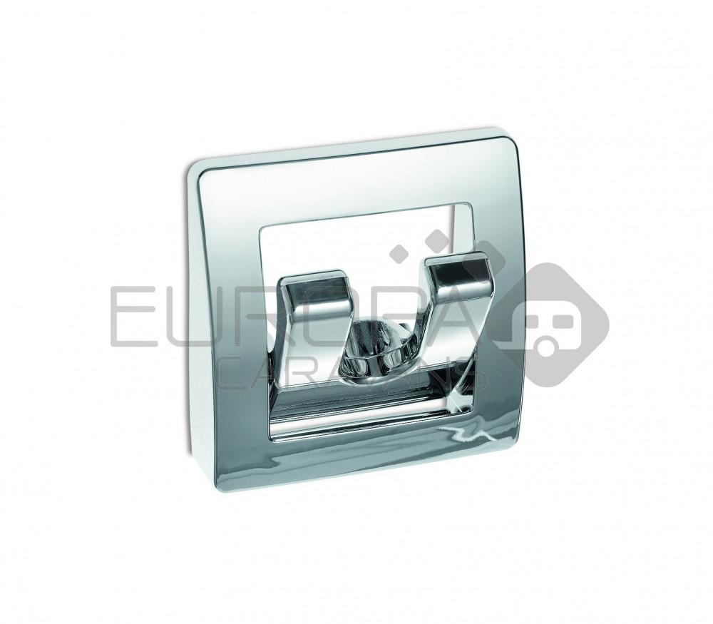 Kapstok 2-Haaks Inklapbaar Hoogglans Chroom