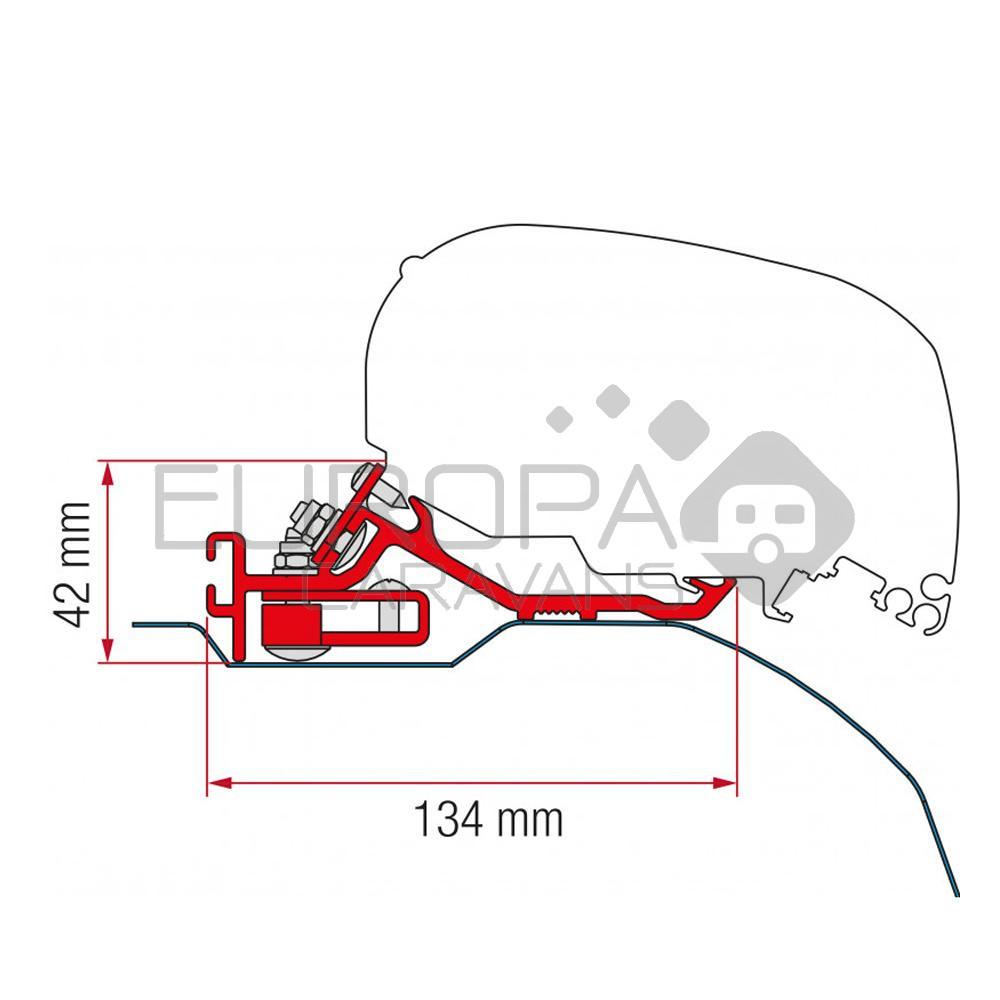 Fiamma Ducato/Jumper/Boxer Kit H2-L4 Laag Profiel >2006 F80S