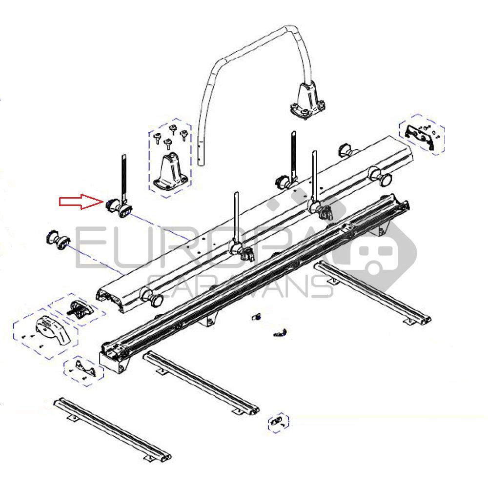 Thule VeloSlide Wheelholder With Strap (1x)