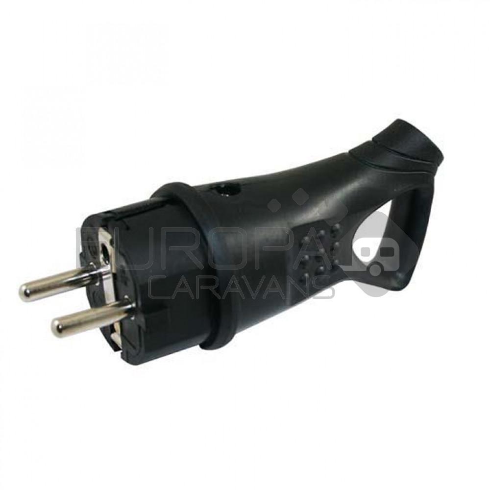 Stekker met handgreep rubber