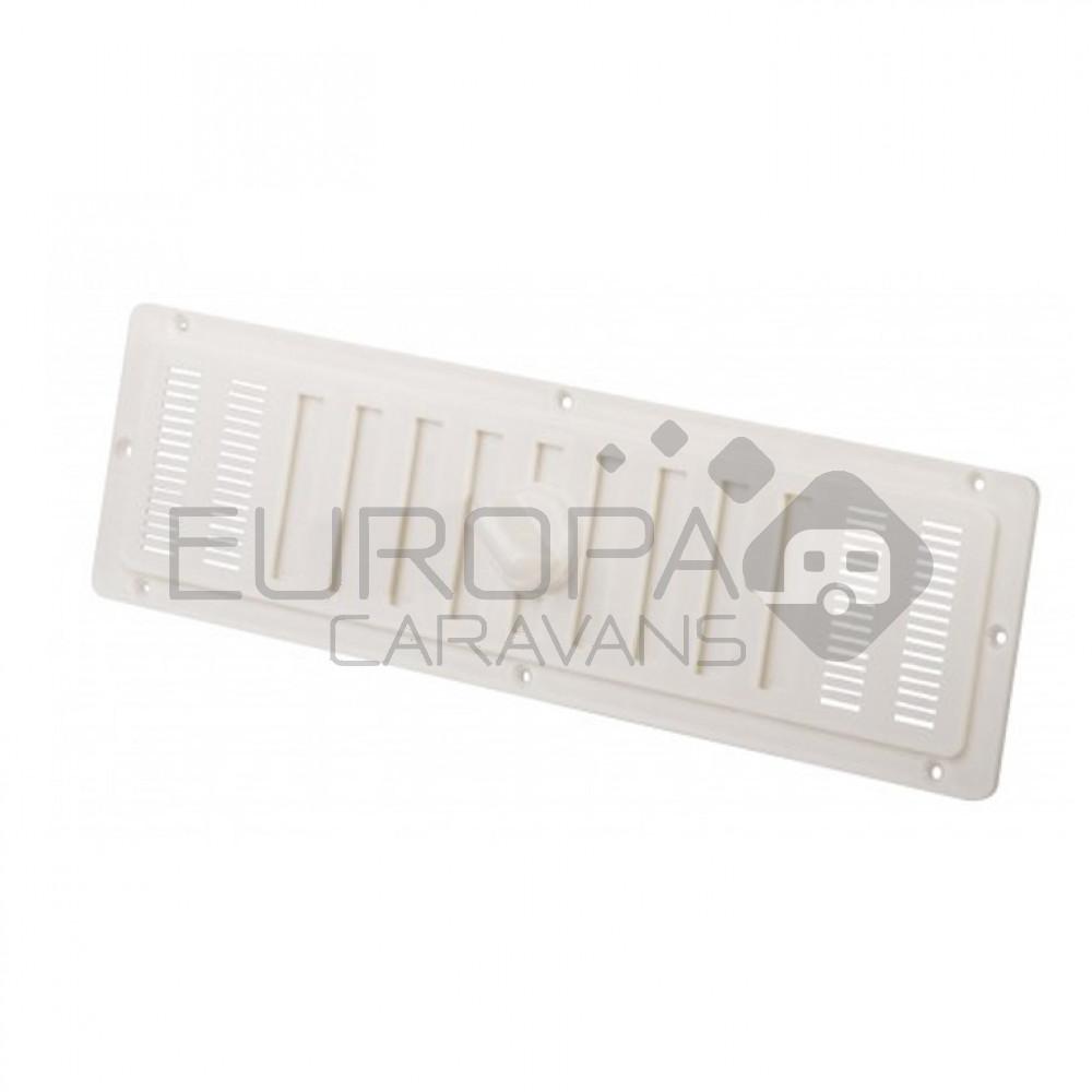 Ventilatierooster met Gaas Wit 25x7cm