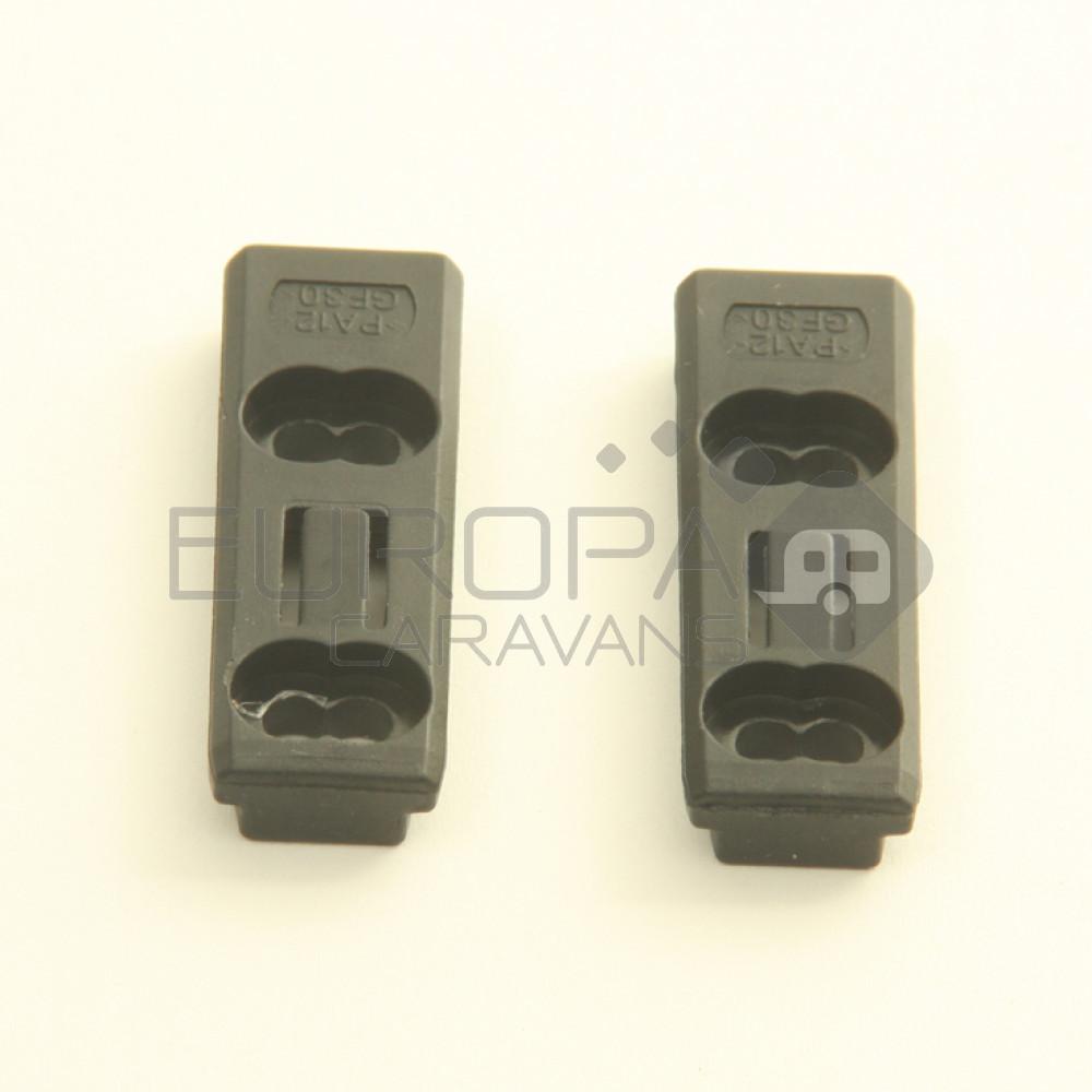 Vastzetplaat polyfix uitz./raamd. a 2 st