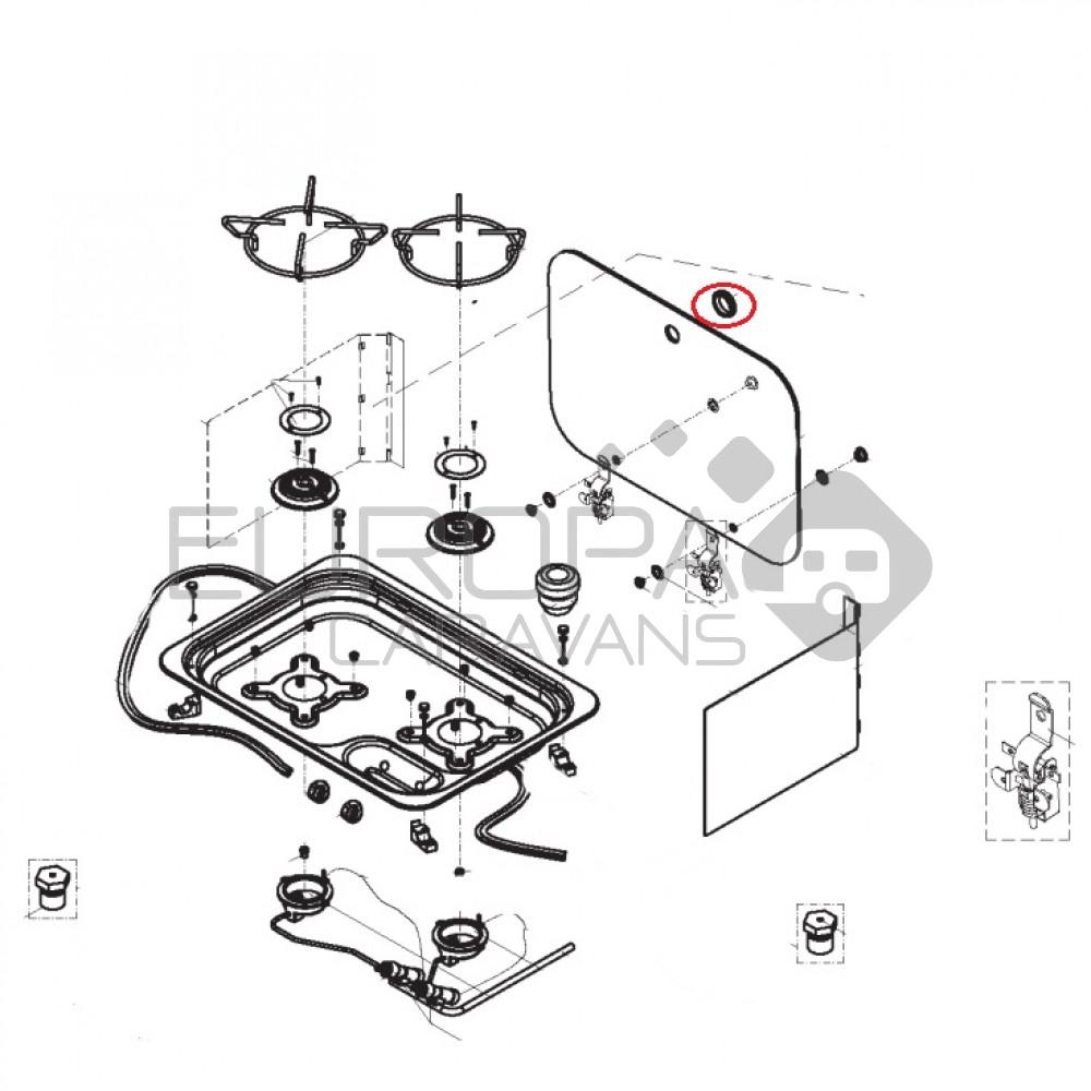 Dometic CE99-DF Beveiligingsring Glasdeksel