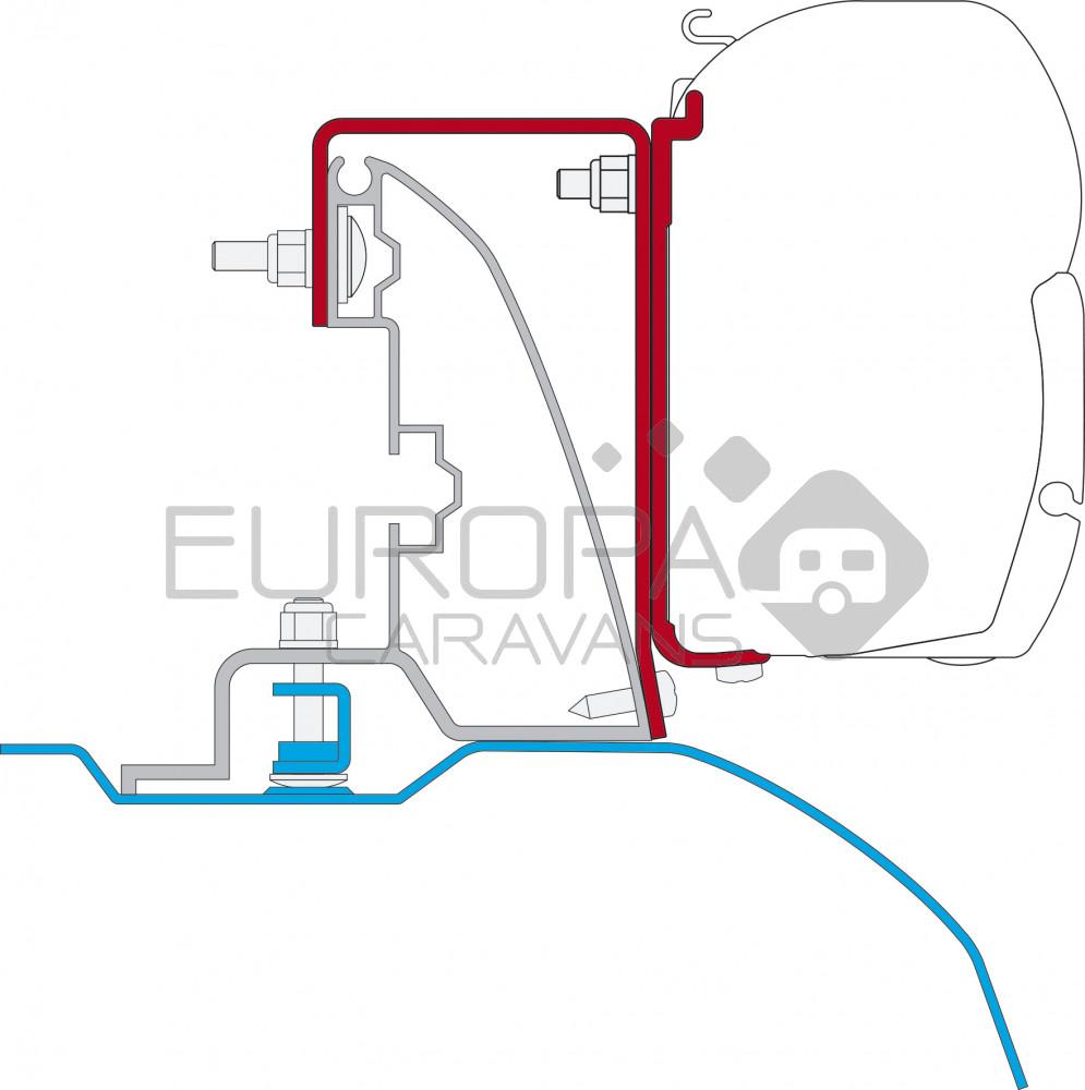 Fiamma Ducato/Jumper/Boxer Roof Rail Alu-Line Kit H2-L2/L3 >2006 F45