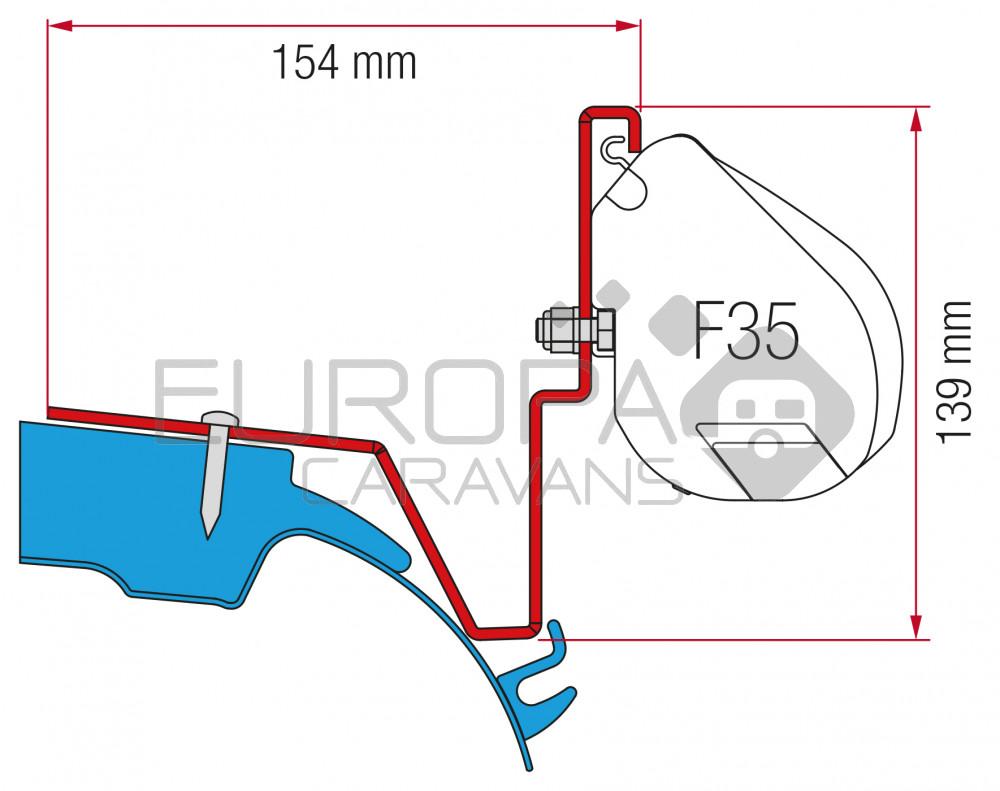 Fiamma Mercedes Vito Jules Verne Kit H1-L2 >2014 F35