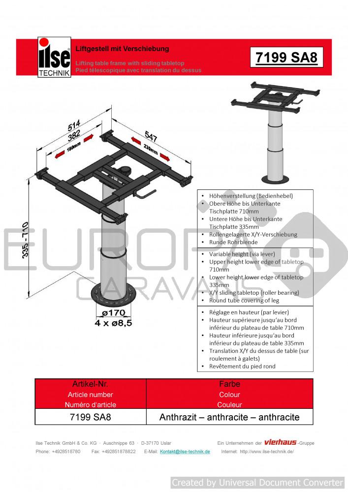 Ilse Lifttafelpoot 7199 SA8