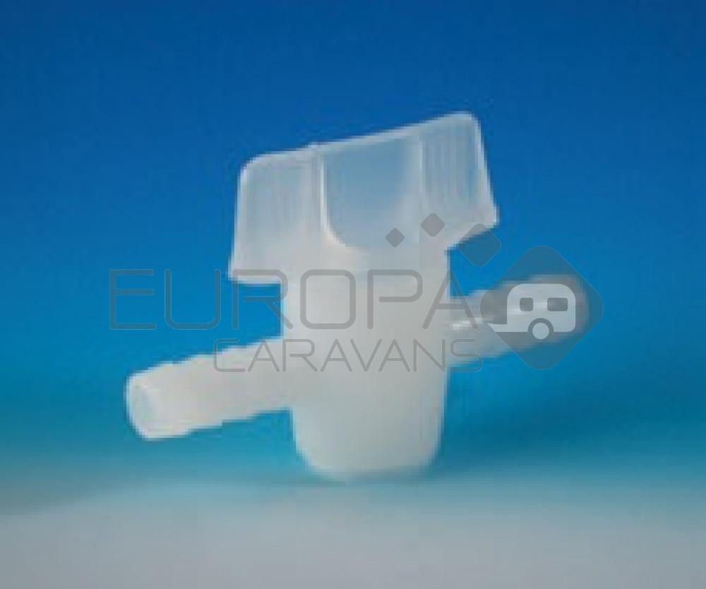 Slangverbinder met Kraan 12x12mm