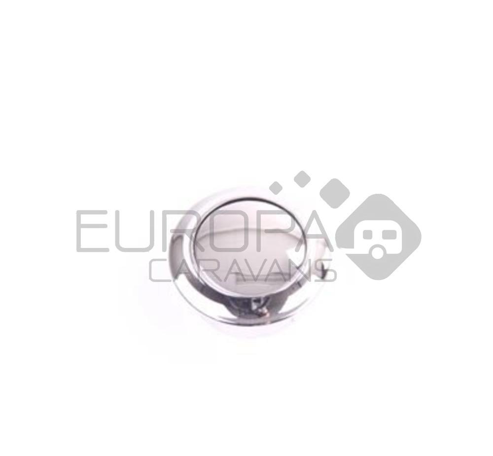 Knop+ring nikkel gepolijst pushlock à 2 stuks