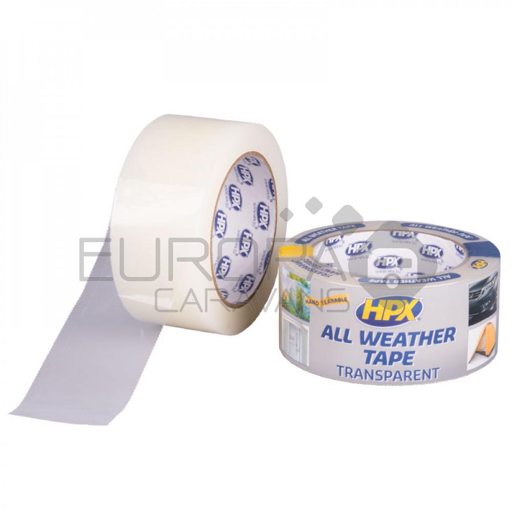 All Weather Tape Transparant 25m