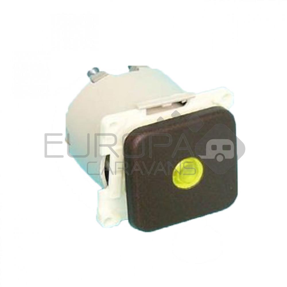 Presto Wipschakelaar met Lampje Inbouw Bruin S-10.000