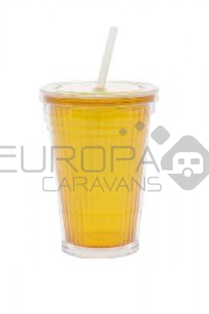 Drinkbeker met Rietje Geel