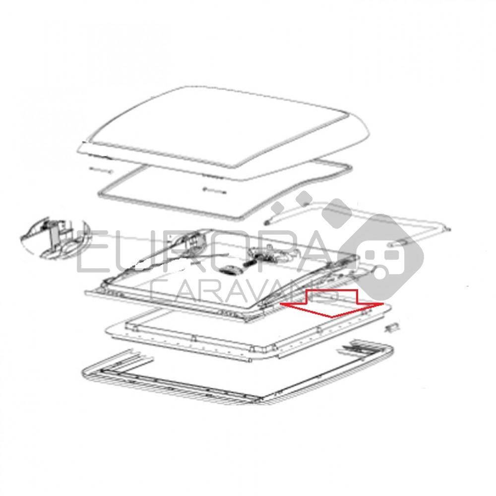 Dometic Mini Heki montageraam 43-60mm cr.wit