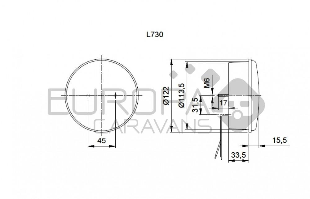 Jokon Mistlicht LED 730 Rond Rood