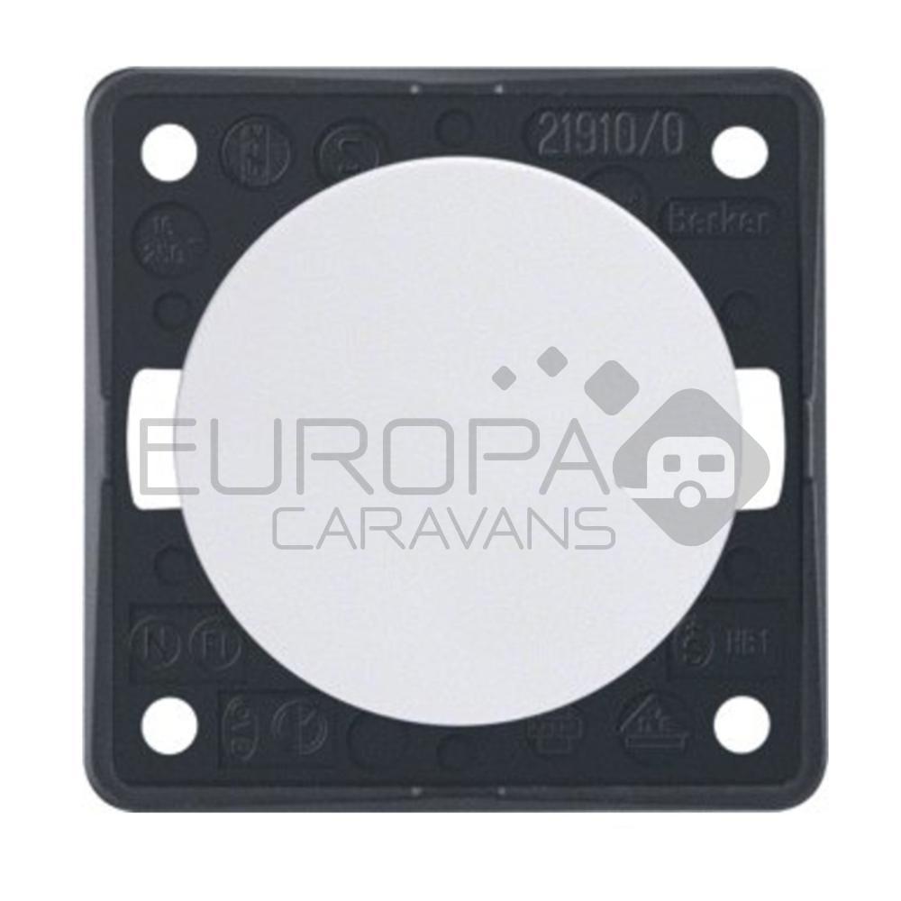 Berker Impulsschakelaar Flow/Pure Inbouw Wit Hoogglans