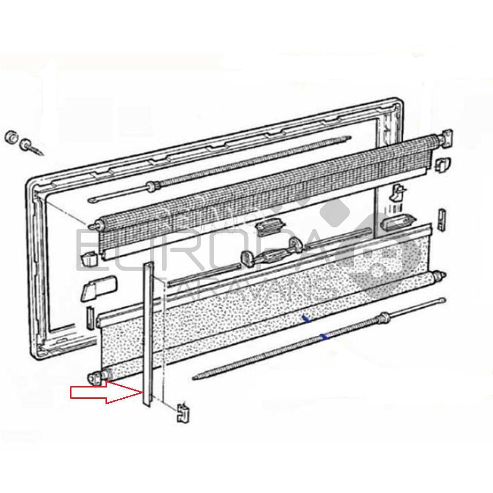 Dometic S4 Raam Geleider 1mtr