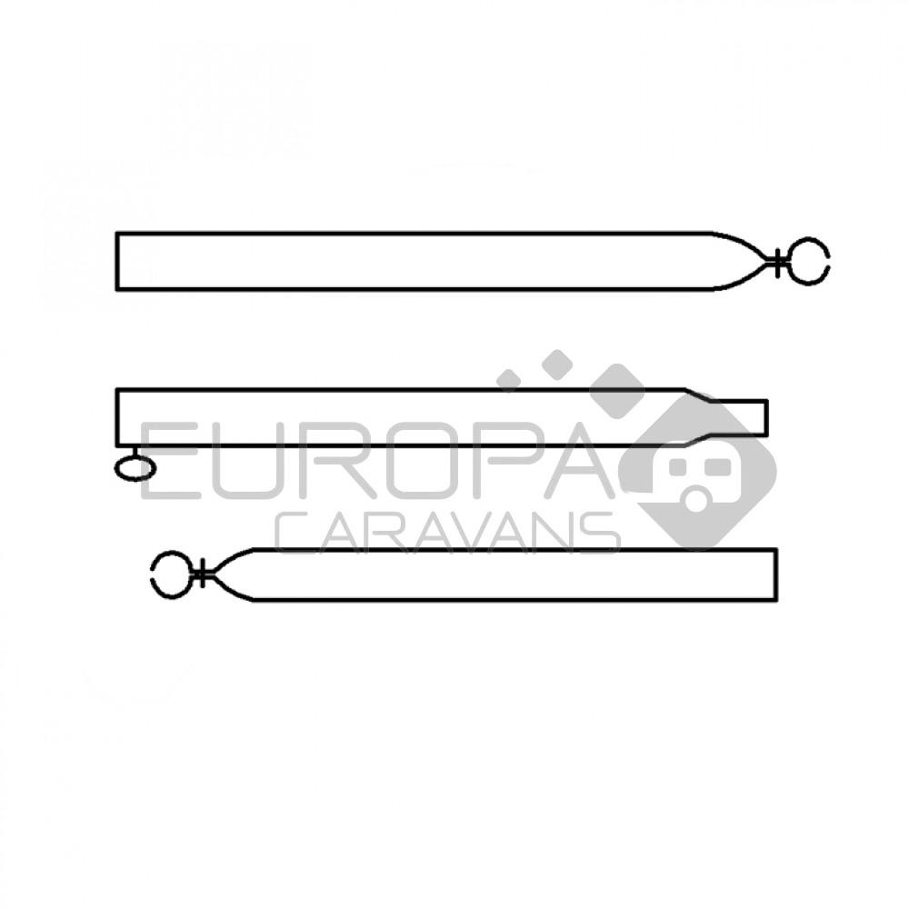 Campking Verandastang 25/22 mm 170-260 cm alu