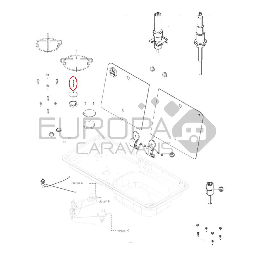Can  FL1765 Schroef Platte Kop 2x5