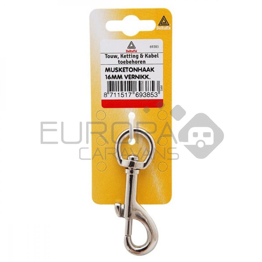 Deltafix Musketonhaak 10mm Vernikkeld 1st
