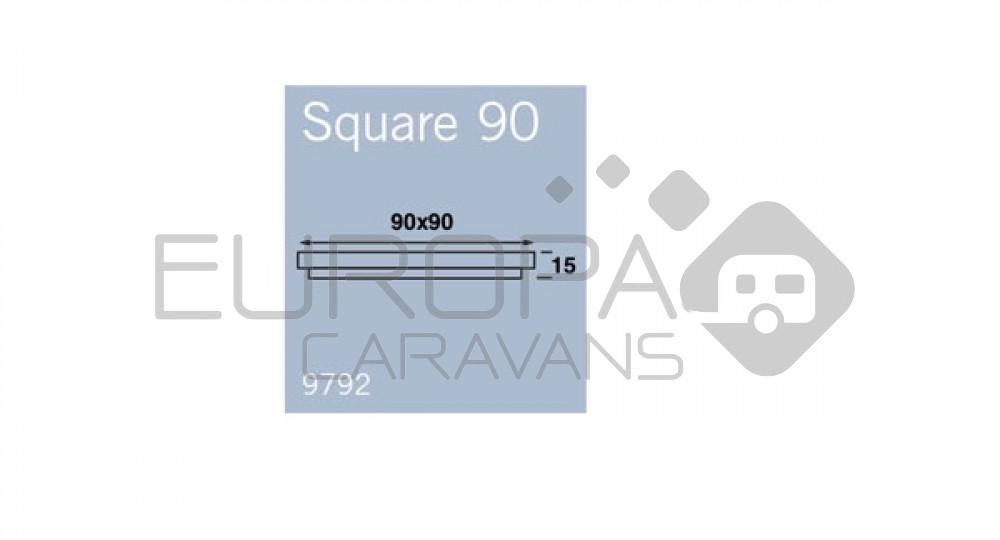 Opbouwspot Square 90 1,3W 6 LED's Wit
