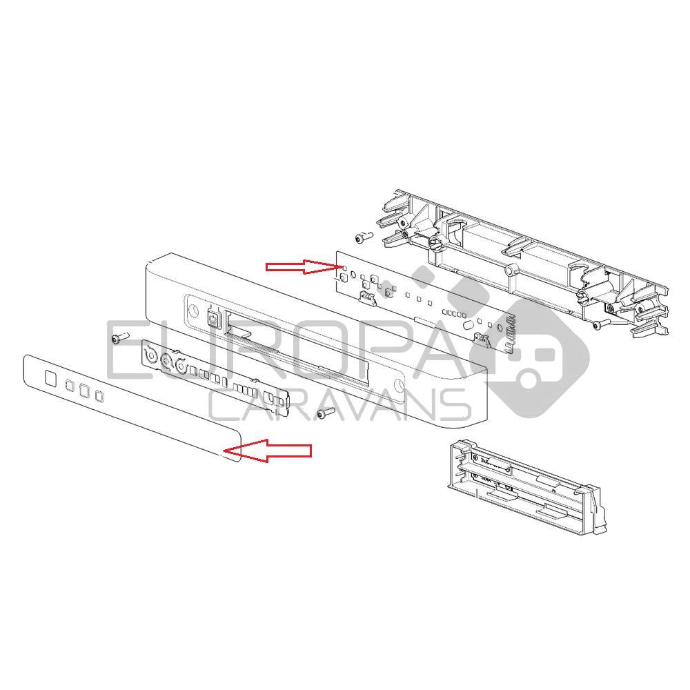 Thetford N3145 Powerboard en Sticker