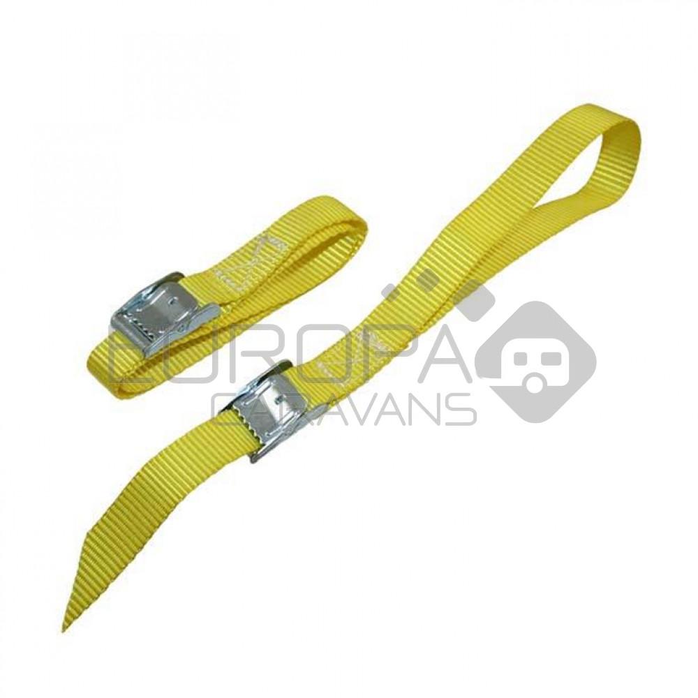 Spanband 50cm geel set a 2 stuks