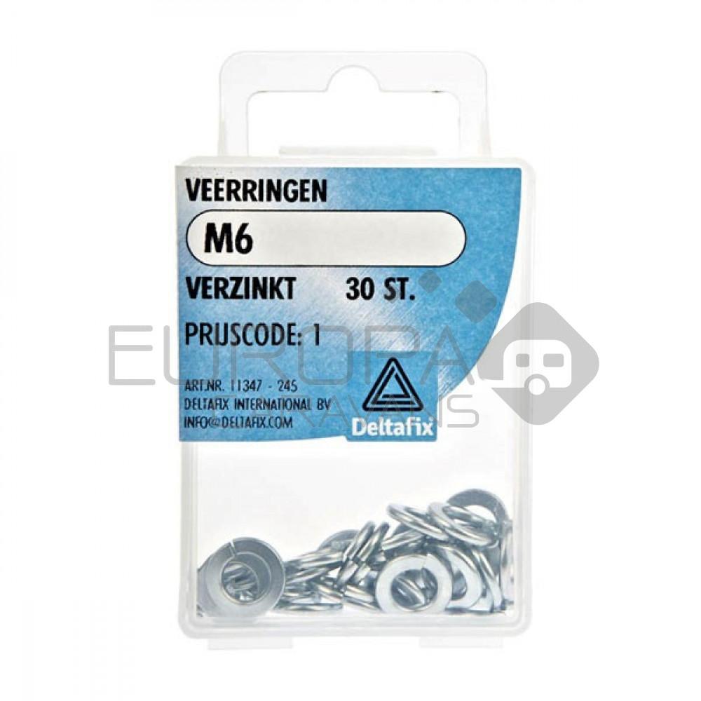 Deltafix Veerring Verzinkt M6 Set 30st