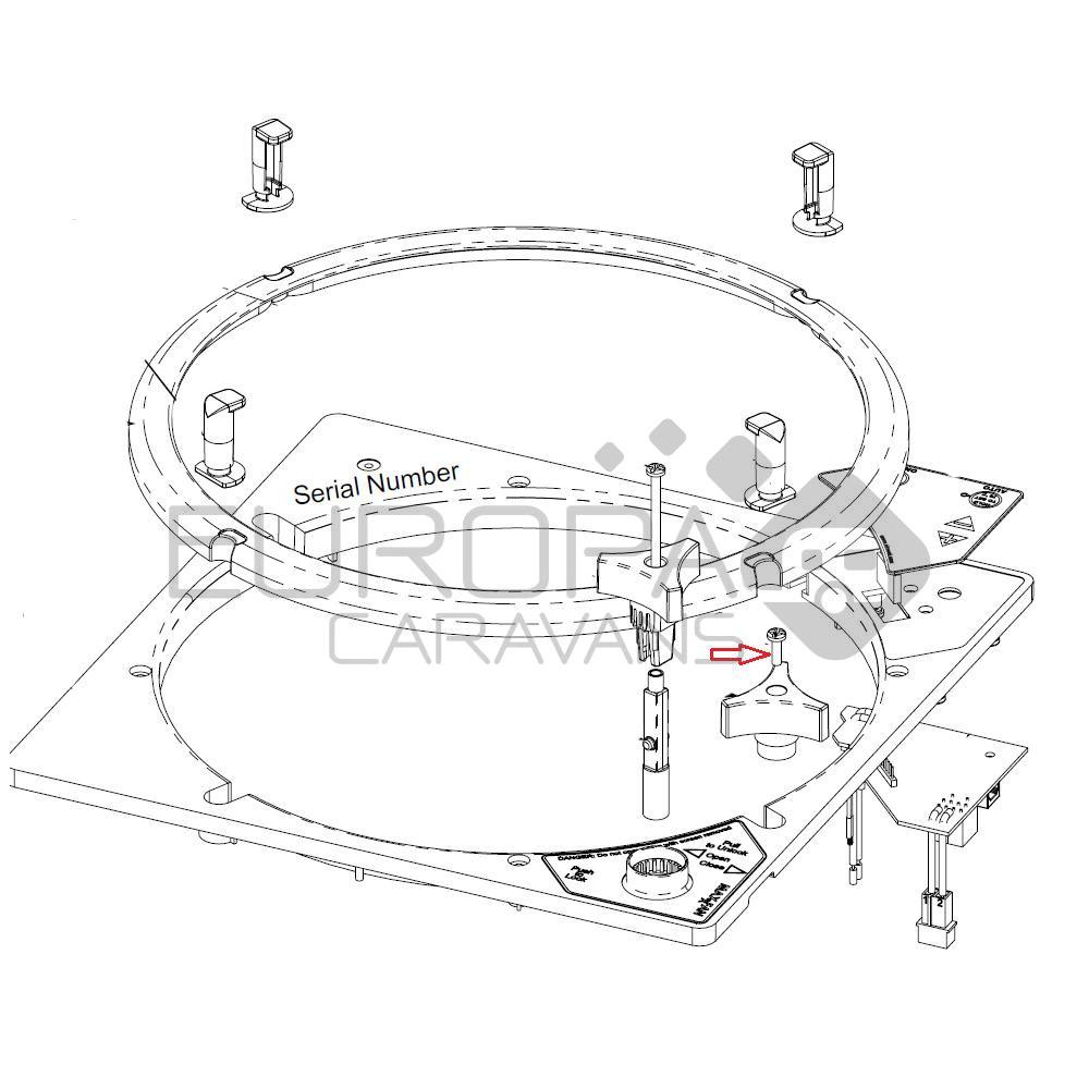 MaxxFan Schroef van Knop