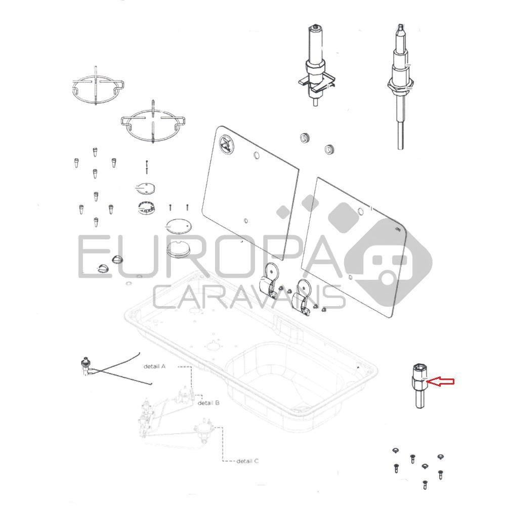Can FL1765 Schroef Bolle Kop