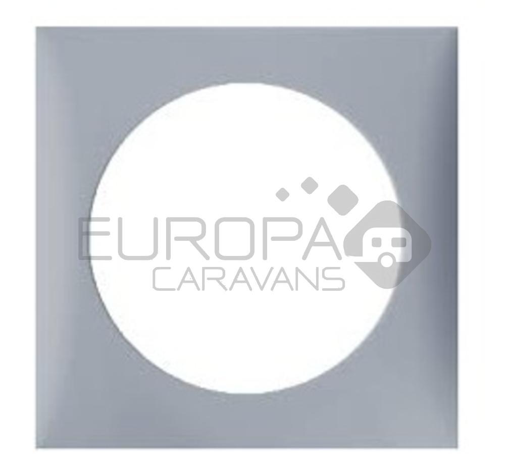 Berker Afdekraam Flow 1-Vaks Grijs Hoogglans