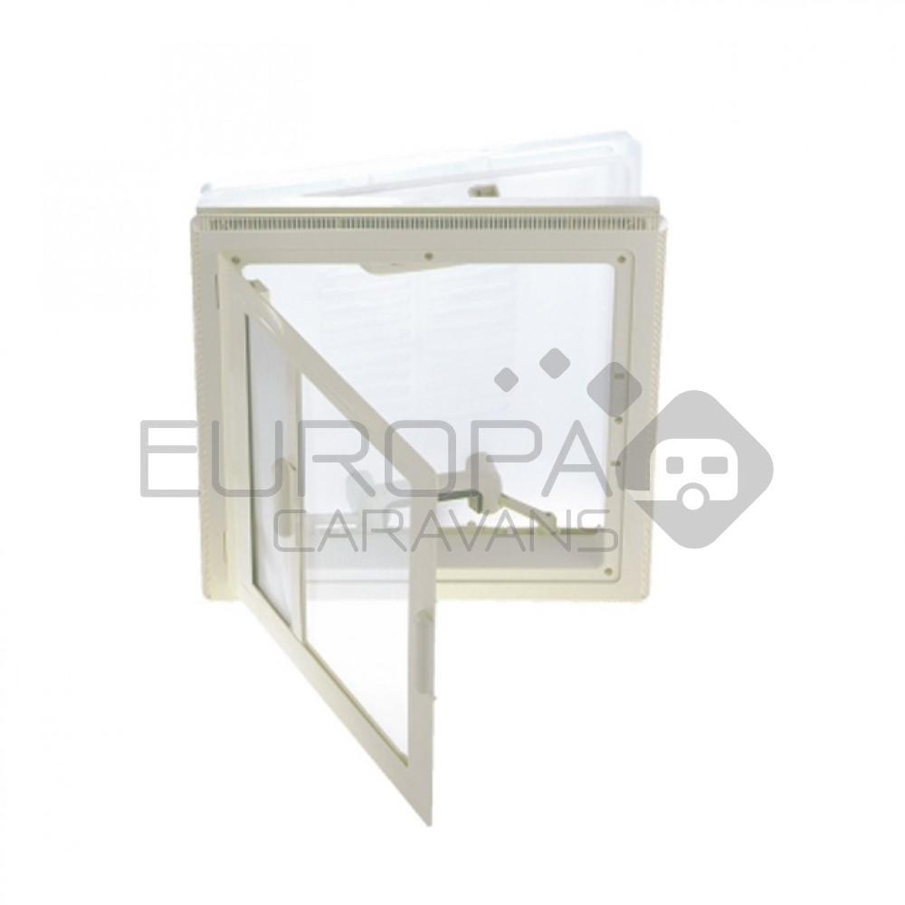 MPK Dakluik 40x40 Grijs Kader+Combirollo