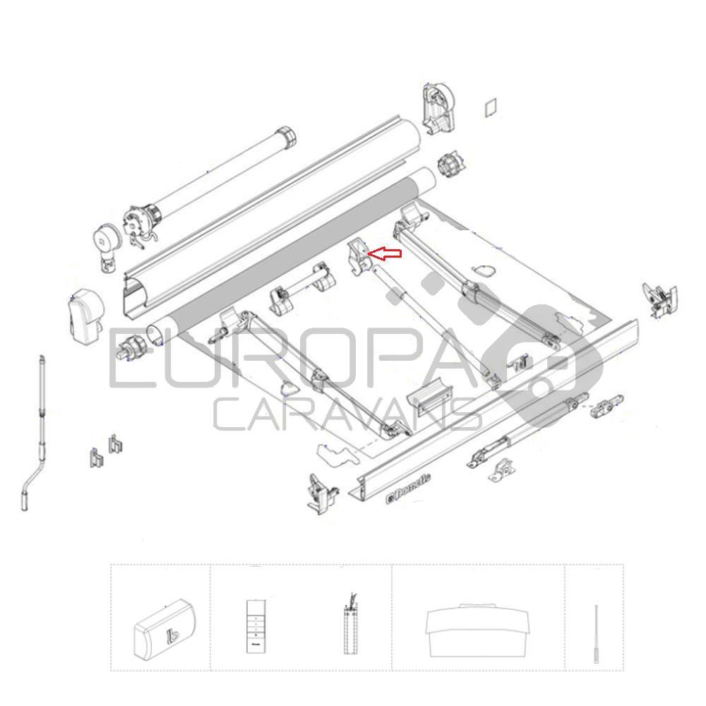 Dometic Spanarmhouder PW1100/1500