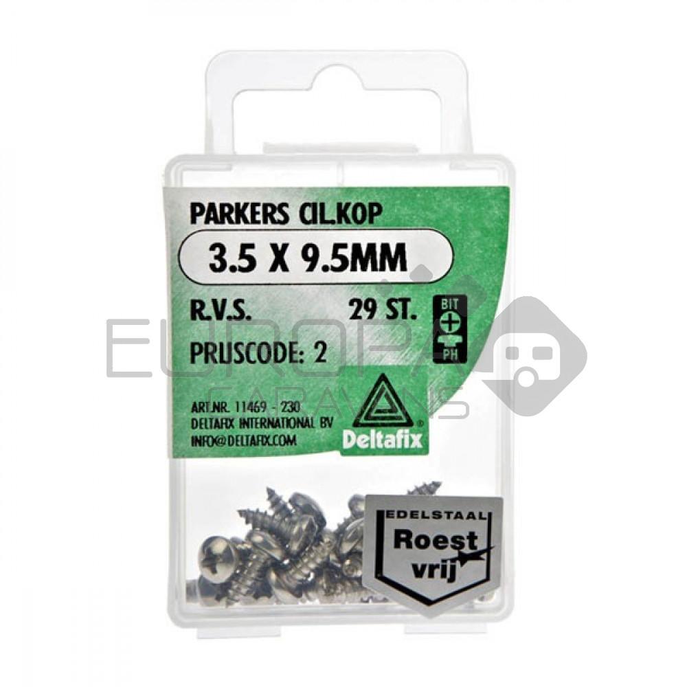 Deltafix Parker CK RVS 3.5x9.5mm 29st