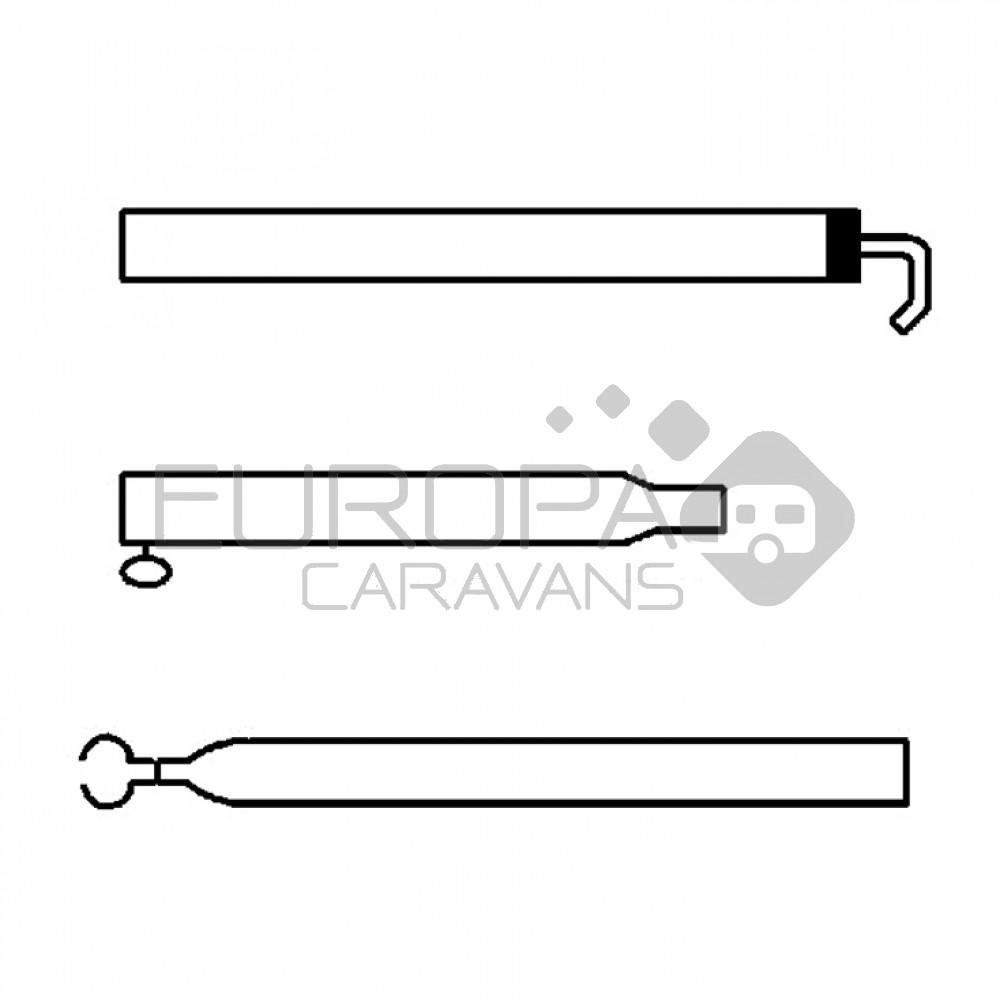 Campking Extra dakligger 25/22mm 170-260cm alu