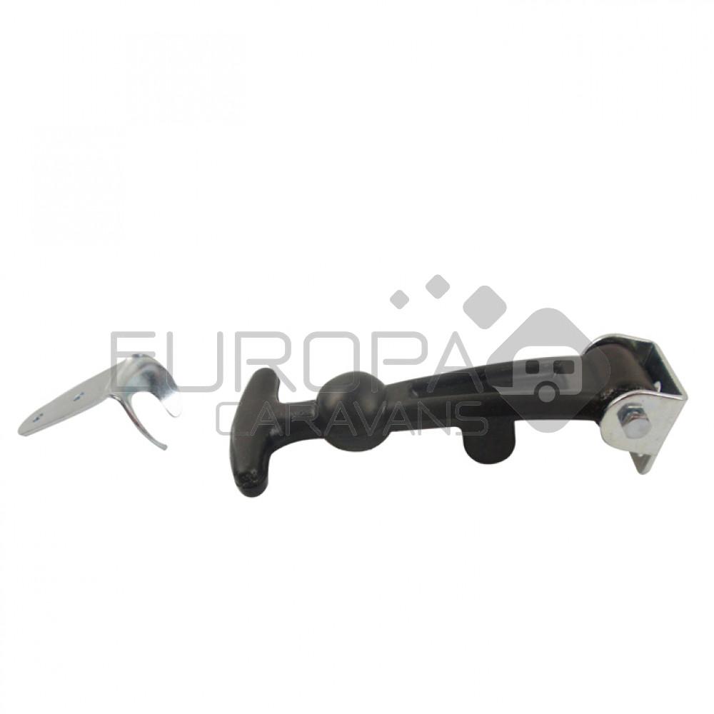 Rubberen aantrekker125mm zwart