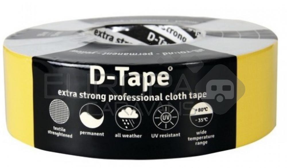Deltafix Delta 1 tape permanent 50m x 50mm Geel