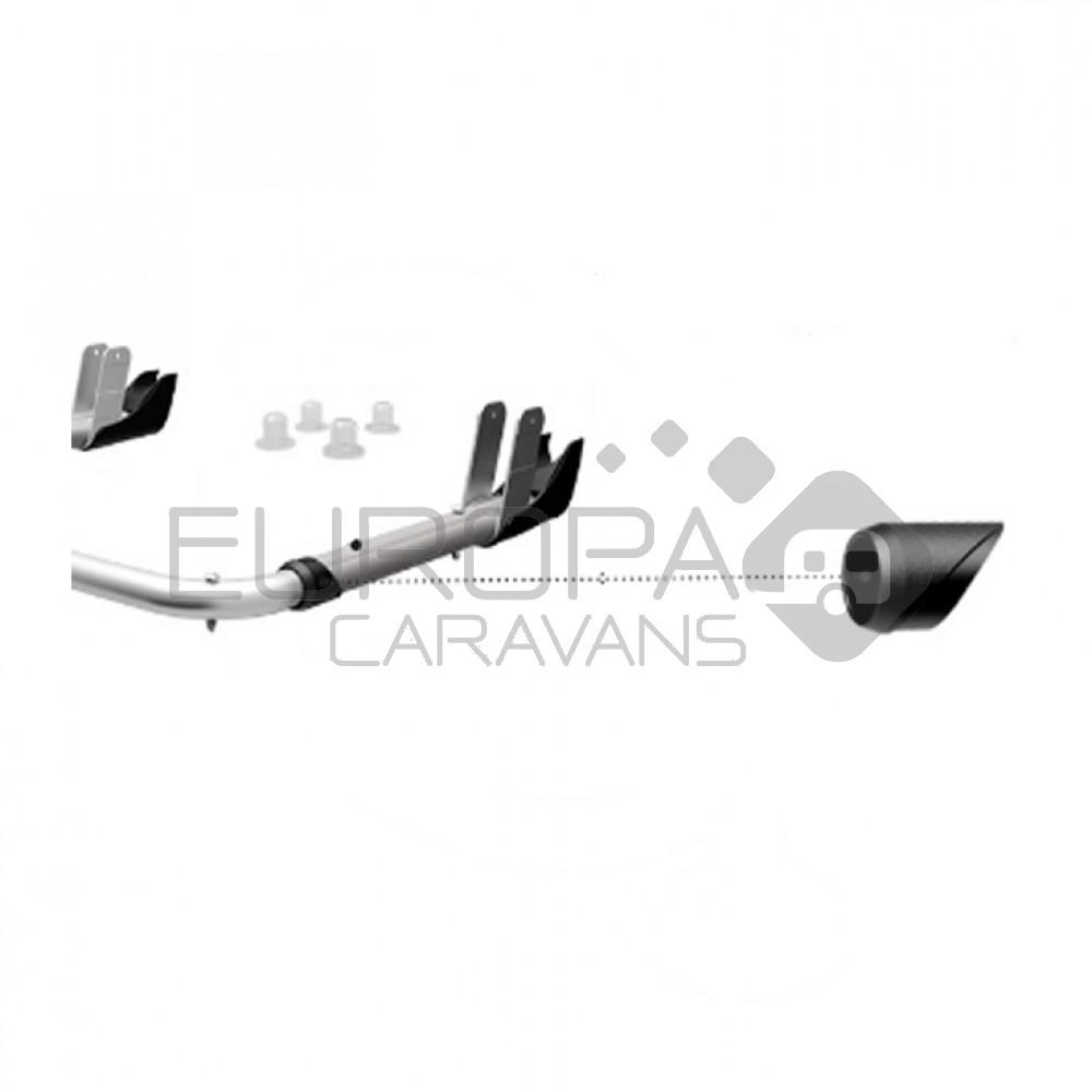 Fiamma buisverbinder onderbeugel zwart 98656M006