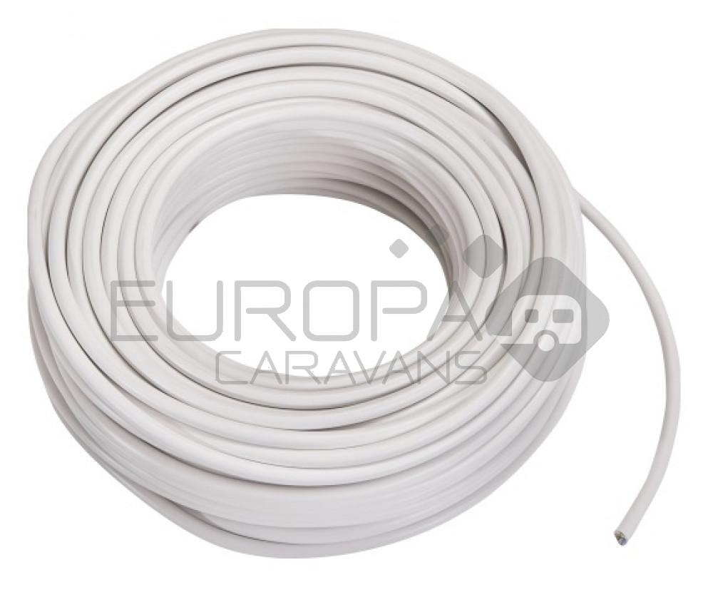Kabel 3x1.5 Wit 50m