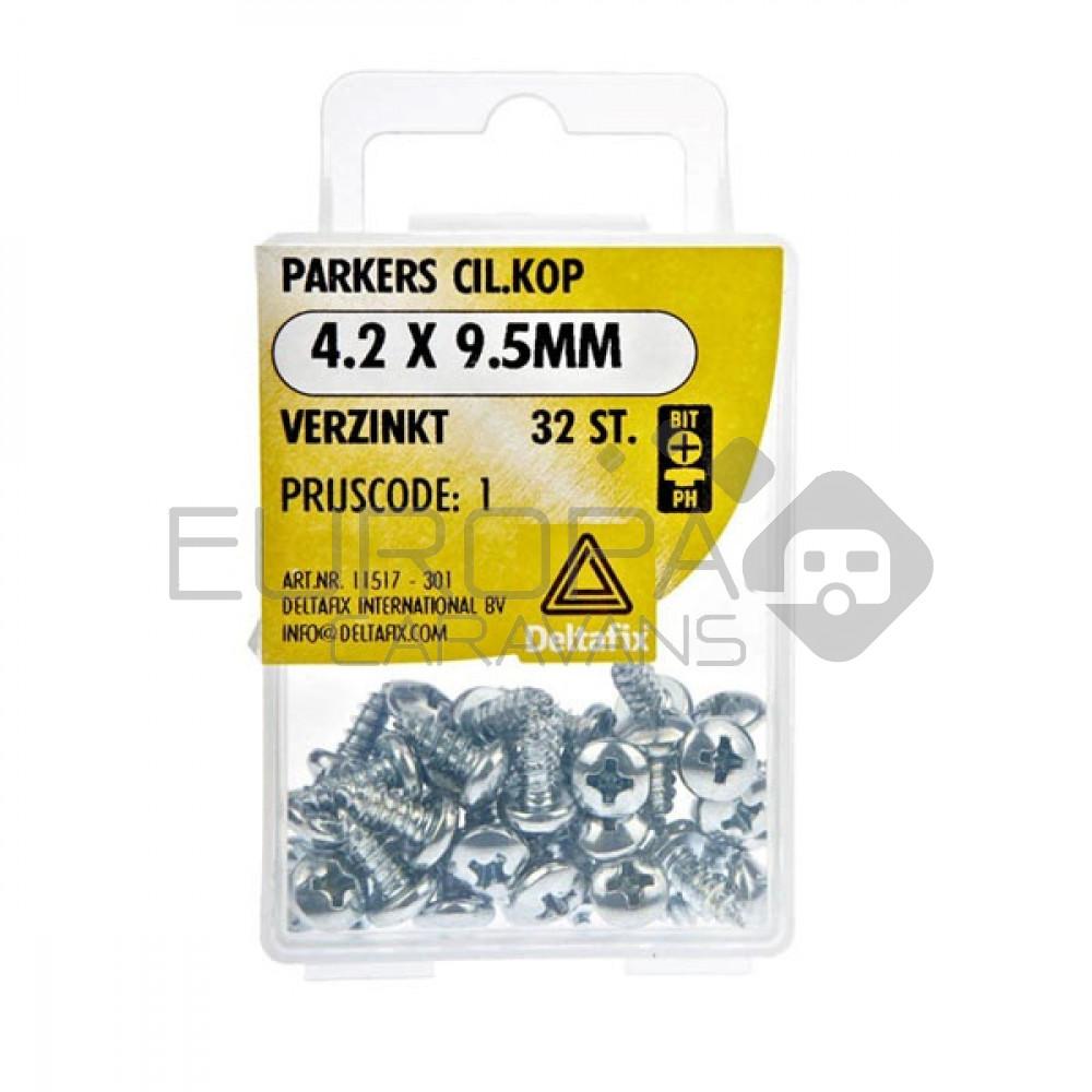 Deltafix Parker CK Verzinkt 4.2x9.5mm Set 32st