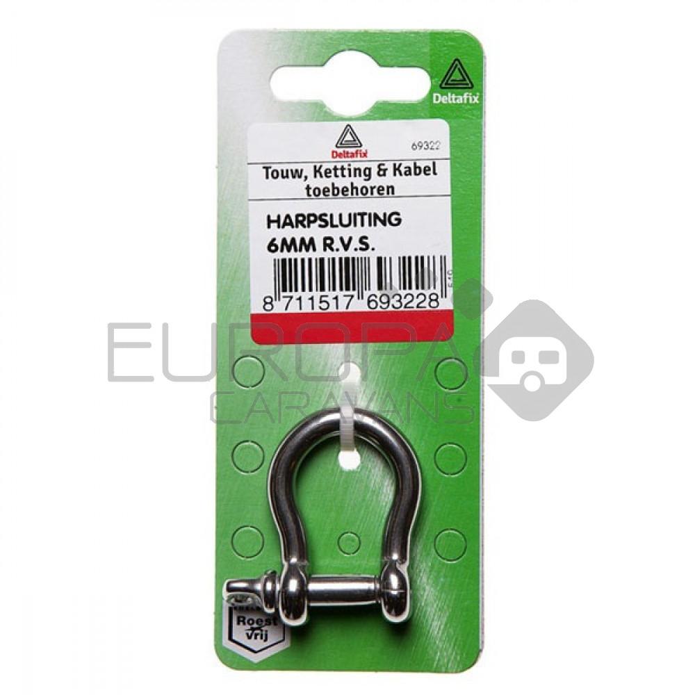 Deltafix Harpsluiting RVS 6mm 1st
