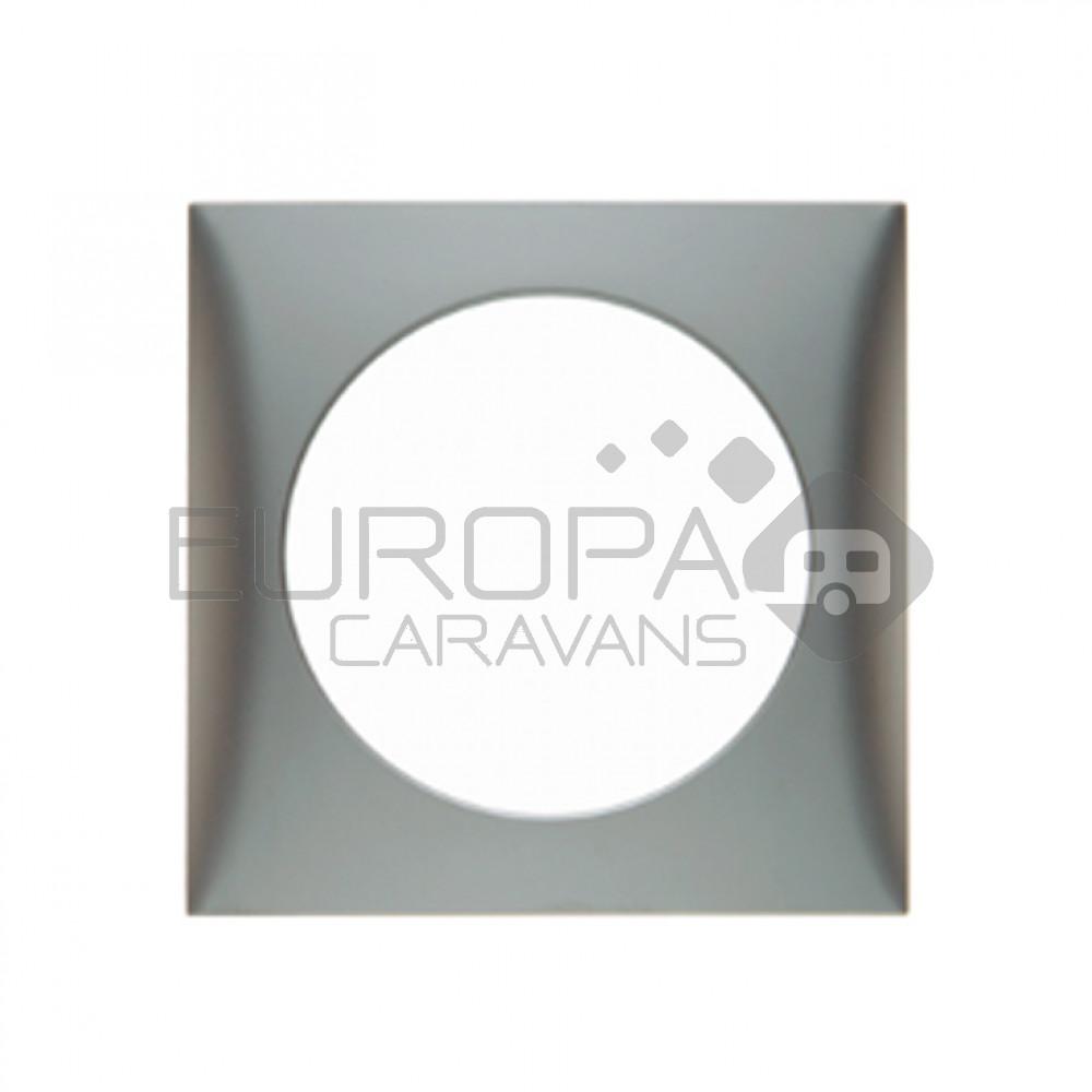 Berker Afdekraam Flow 1-Vaks RVS Mat Gelakt